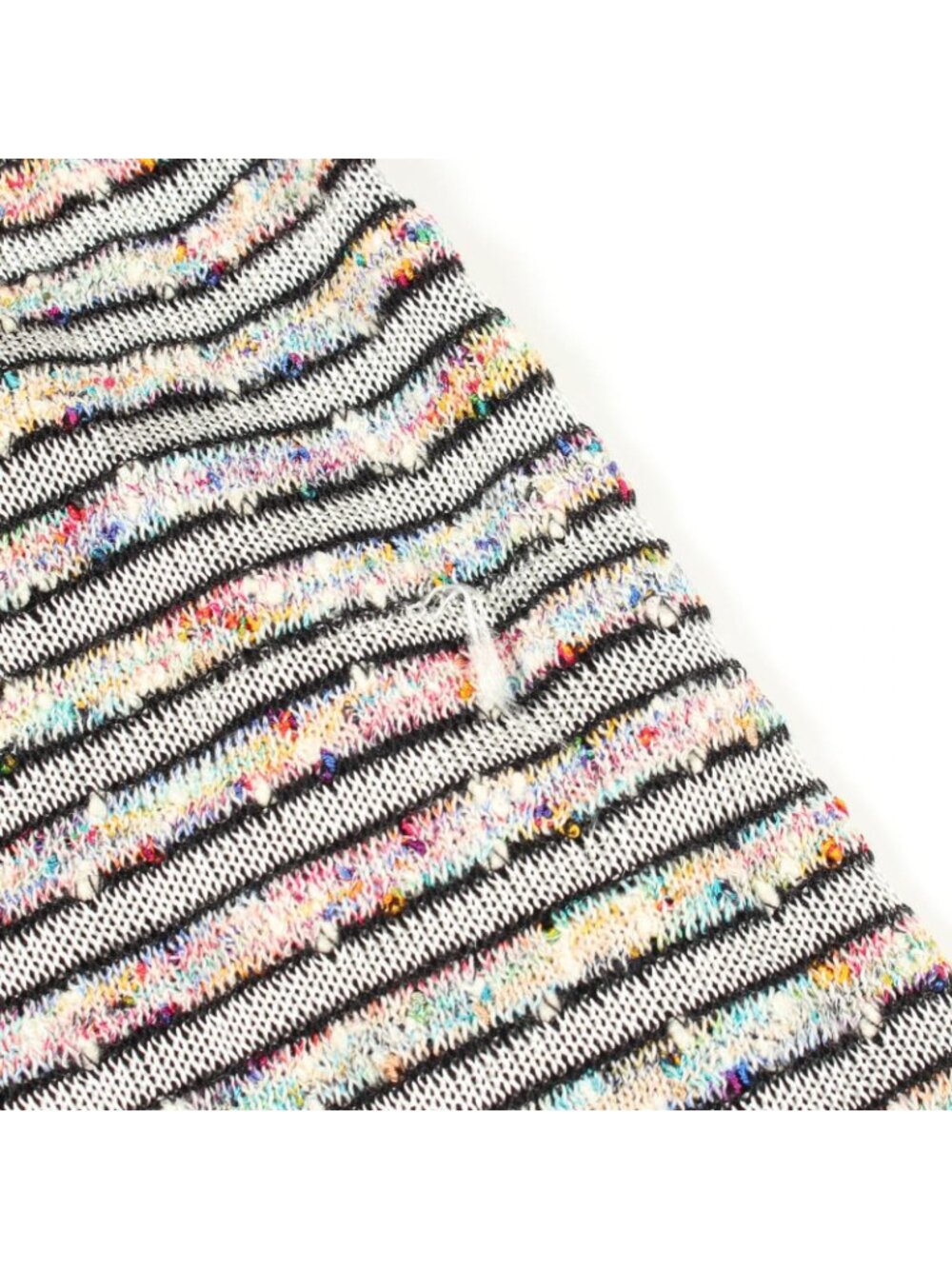 Chanel Dress Sleeveless Border White Multi Color Rayon Cotton - Picture 9 of 10